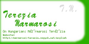 terezia marmarosi business card